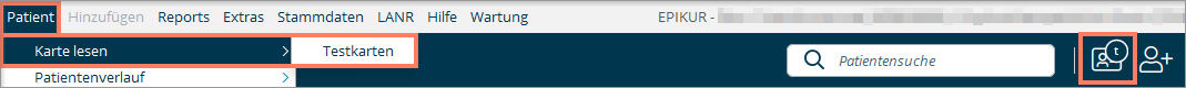 Kartenterminal in den Programmeinstellungen zuweisen