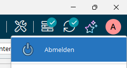 Ab- und Anmeldung als Administrator