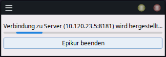 Netzwerksuche des Clients nach dem Server