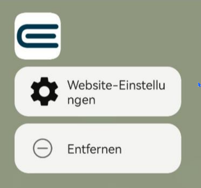 Öffnen der App-Einstellungen