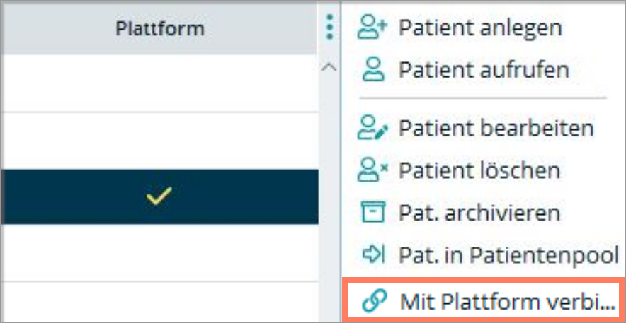 Schaltfläche Mit Plattform verbinden
