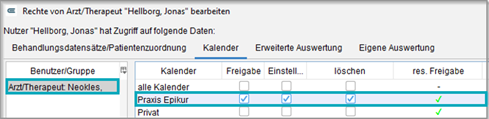 Kalender für Benutzer freigeben