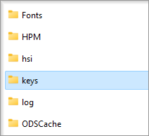 Umbenennung des Ordners keys in settings im Epikur4-Verzeichnis