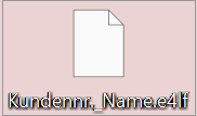 Lizenz-Datei mit der Dateiendung .e4lf