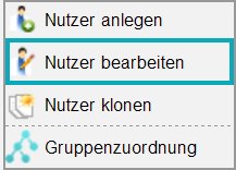 Schaltfläche „Nutzer bearbeiten”
