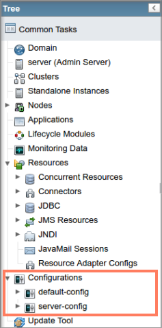 Im Bereich AdminService stellen Sie die Adresse des JMX Connectors ein. Menüpfad Configurations > server-config > AdminService im GlassFish-Server