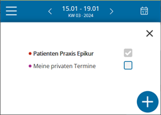 Ansicht: Therapeuten-App