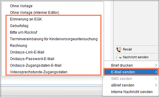 Versand einer vorformatierten E-Mail über den SMTP-Server
